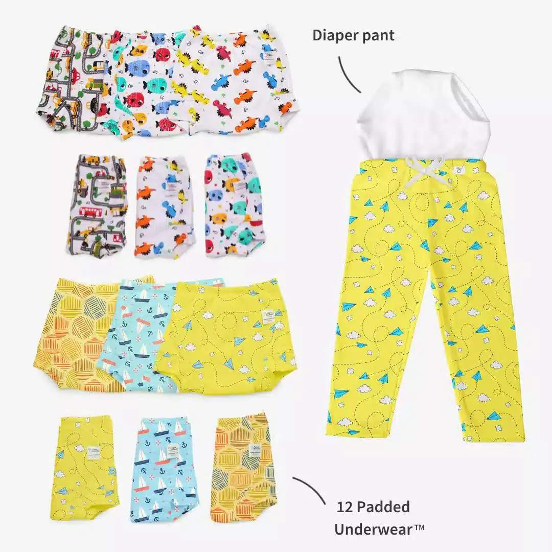 Diaper Pant + 12 Padded Underwear