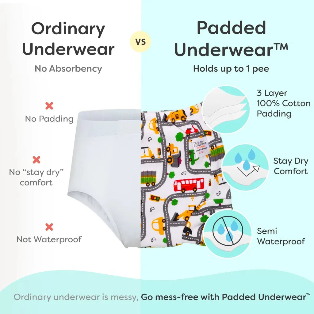 Diaper Pant + 12 Padded Underwear