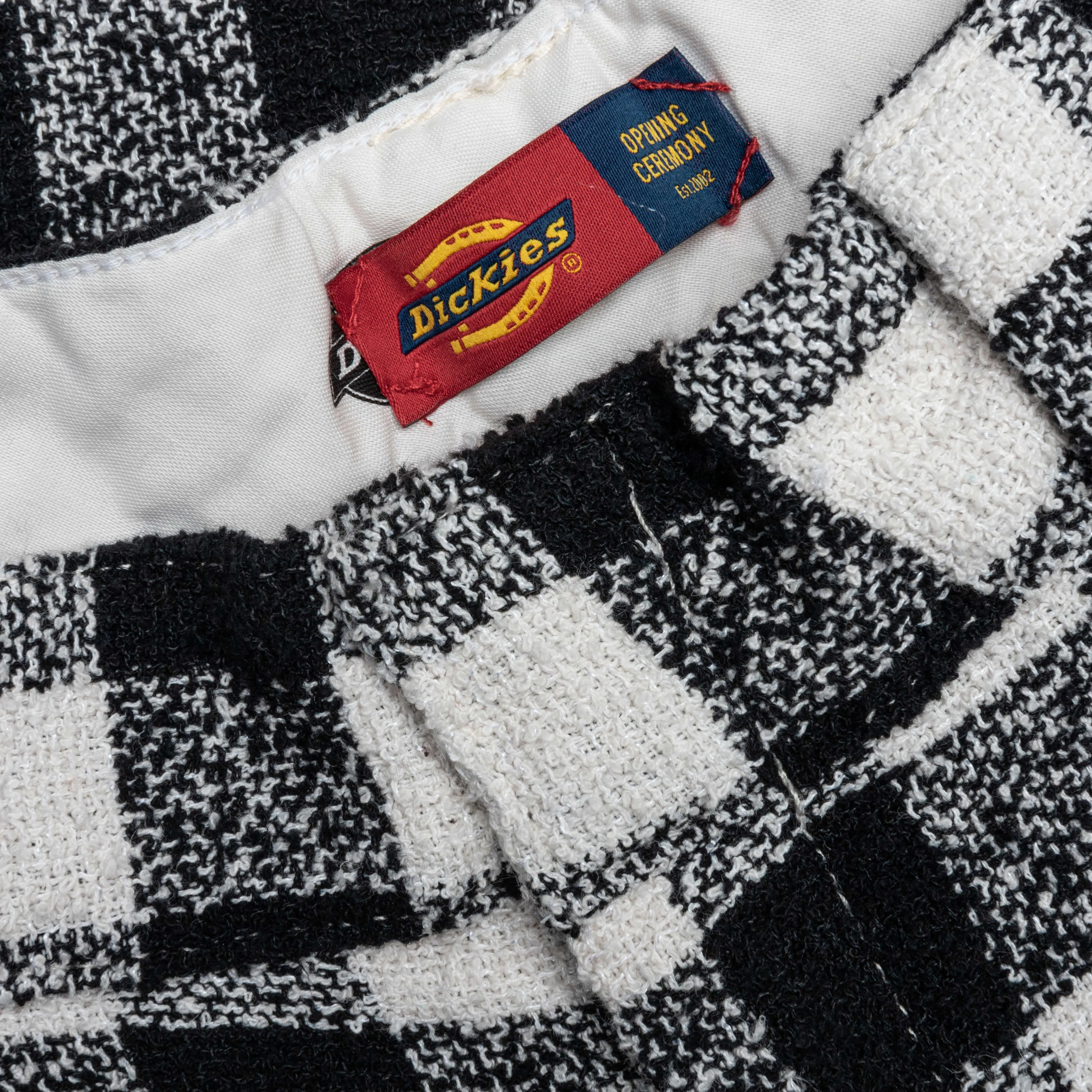 Dickies x Opening Ceremony Tweed Pants - Black/White Plaid