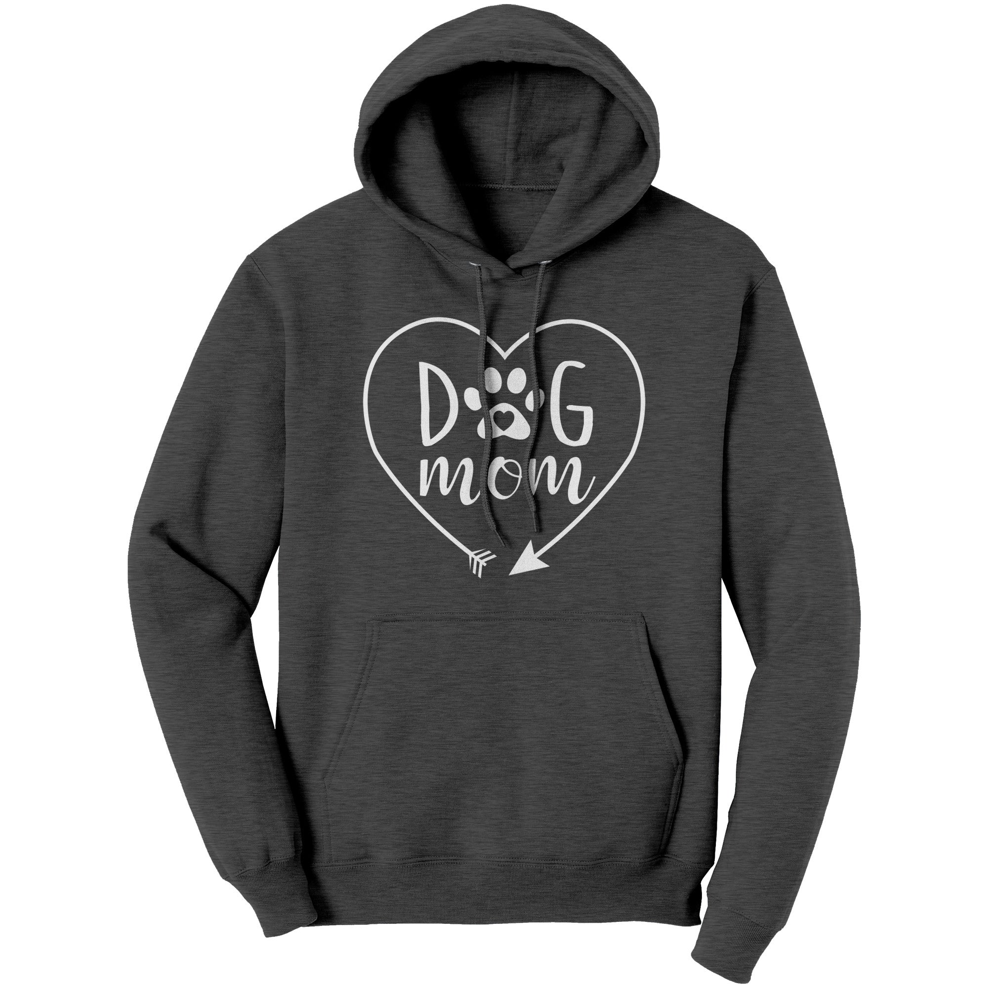 Dog Mom Heart Hoodie Sweatshirt