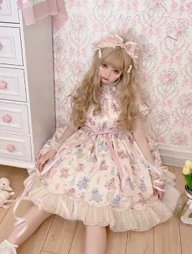 Dolls and dancing bear Lolita style dress premium selection