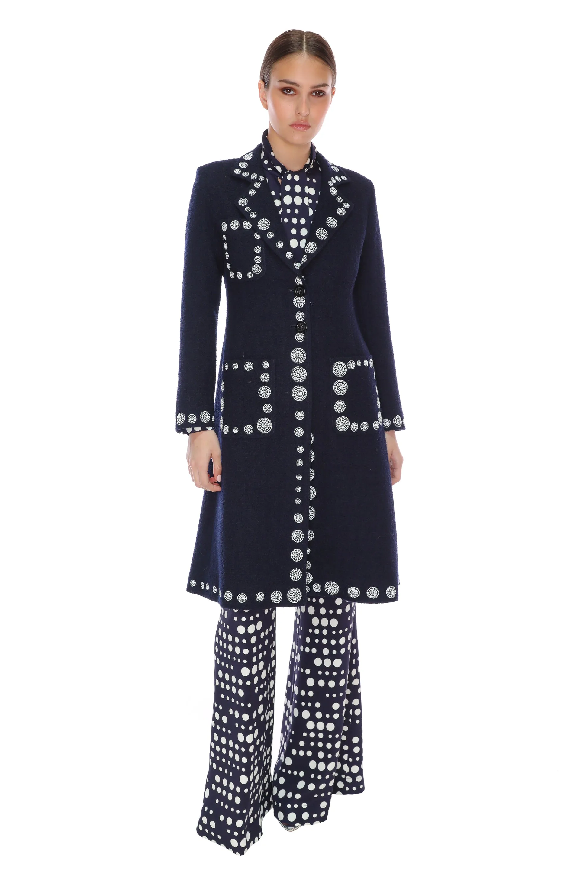 'DOT DOTISM' MIDI COAT