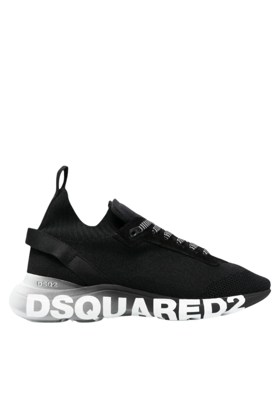 Dsquared2 logo-print low-top sneakers black/grey