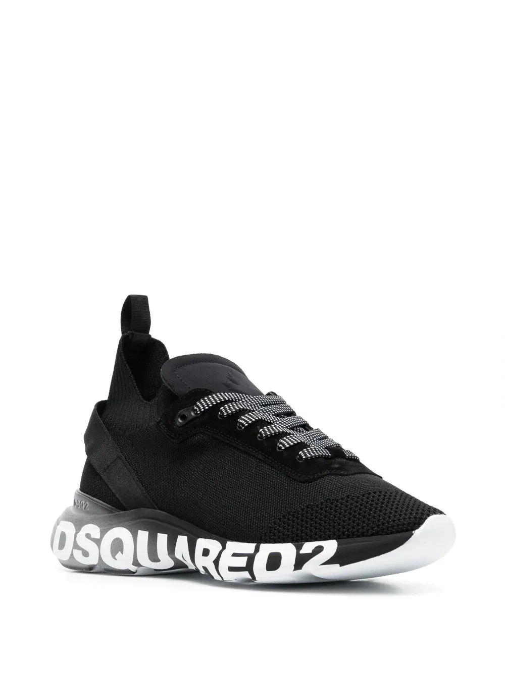 Dsquared2 logo-print low-top sneakers black/grey