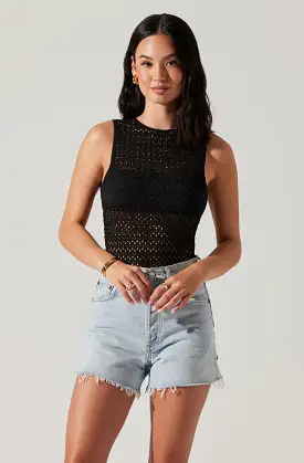 Dyanne Open Back Knit Bodysuit