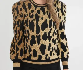 Emily McCarthy Julia Sweater in Lady Leopard