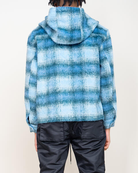 EPTM MOHAIR FLANNEL JACKET-BLUE