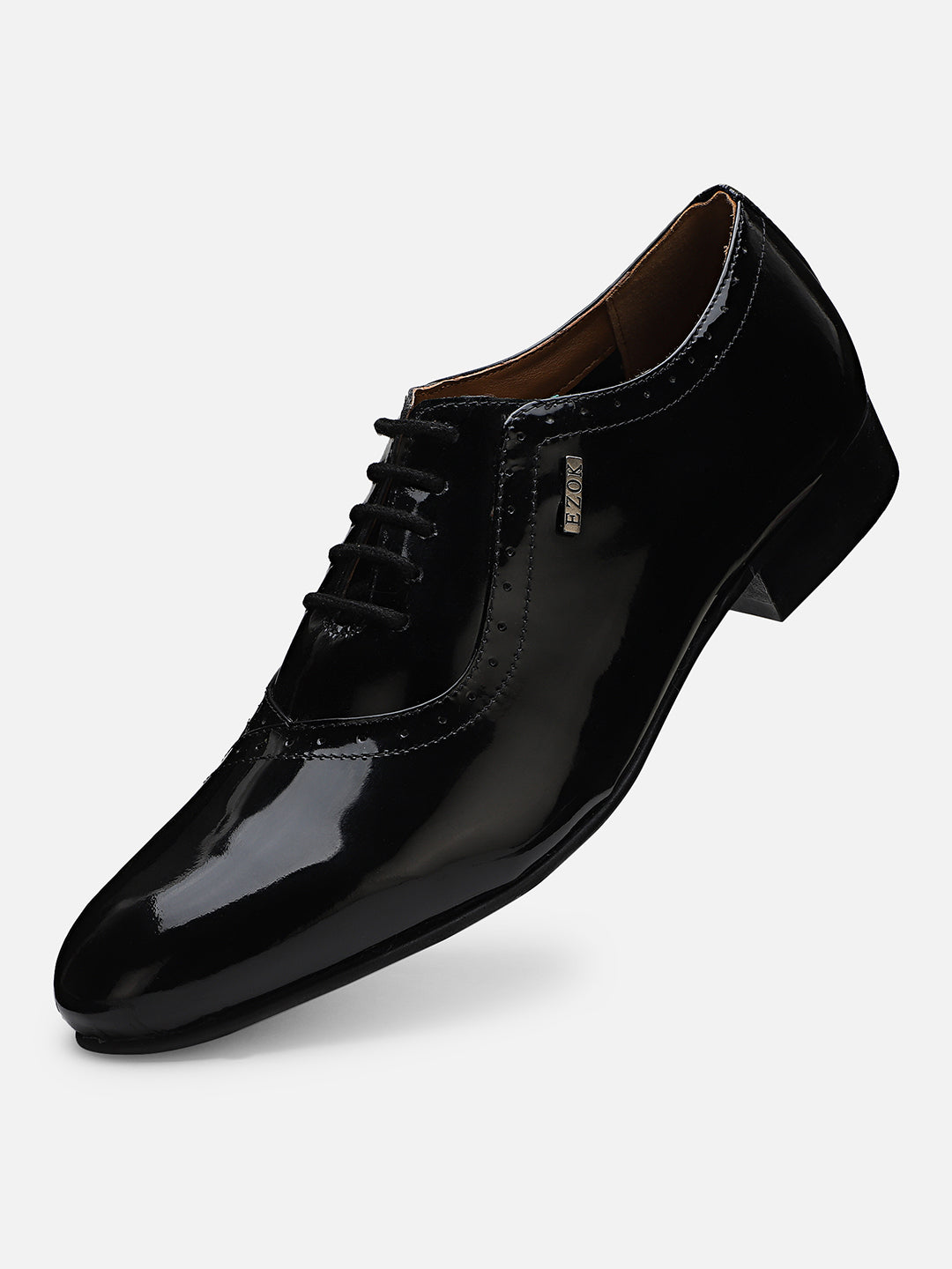 Ezok Men Black Formal Shoes