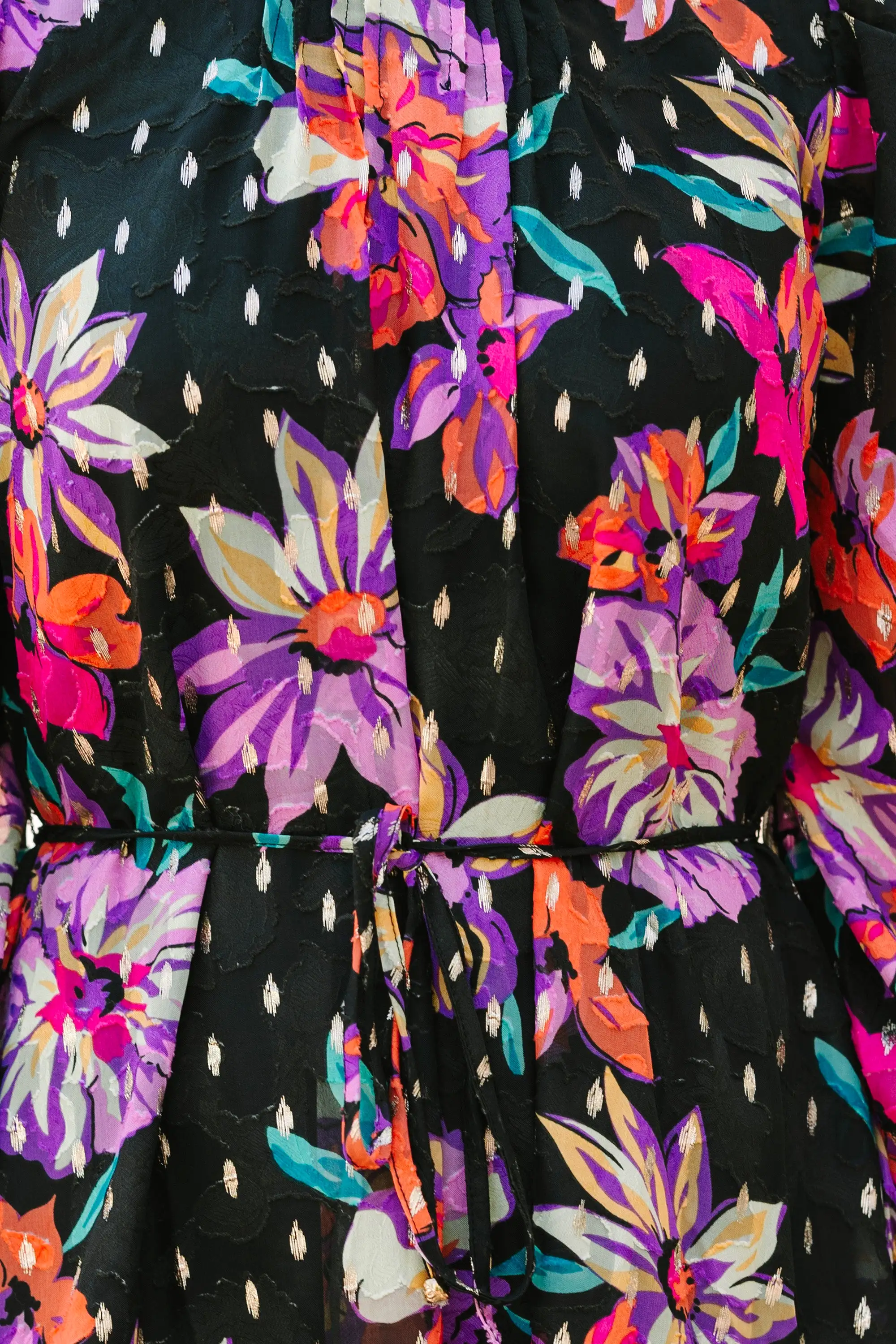 Fate: It's All True Black Floral Dress