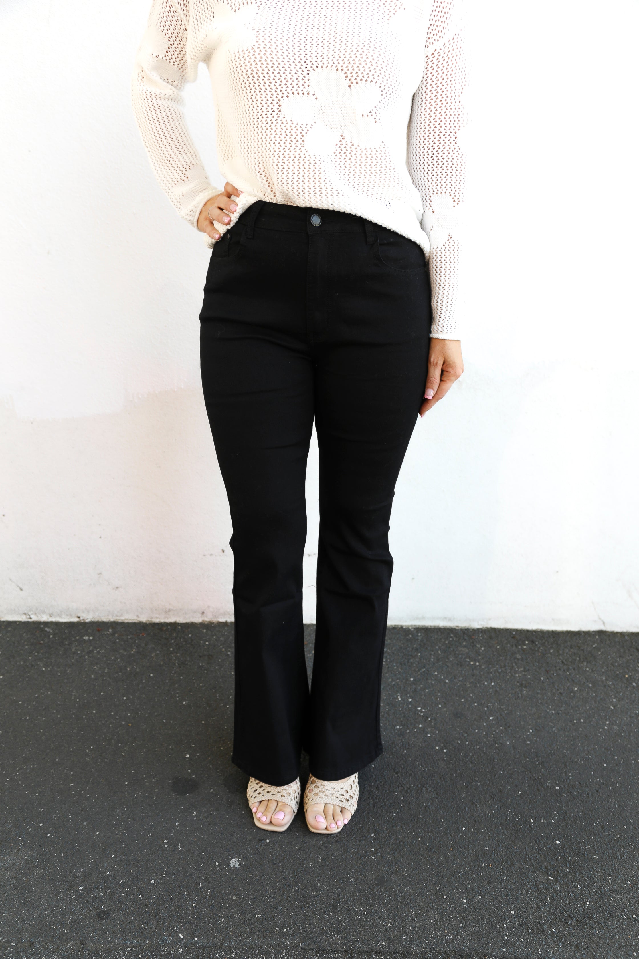 Festival Flared Jeans (Black)