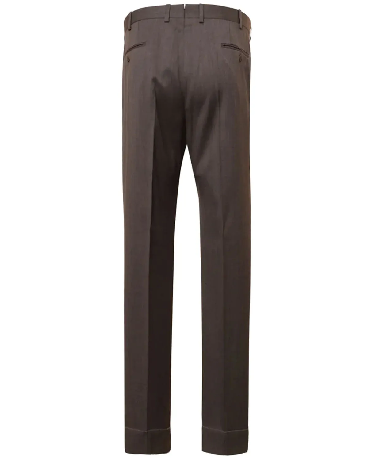 Flannel Plain Wool Blend Tigullio Dress Pant