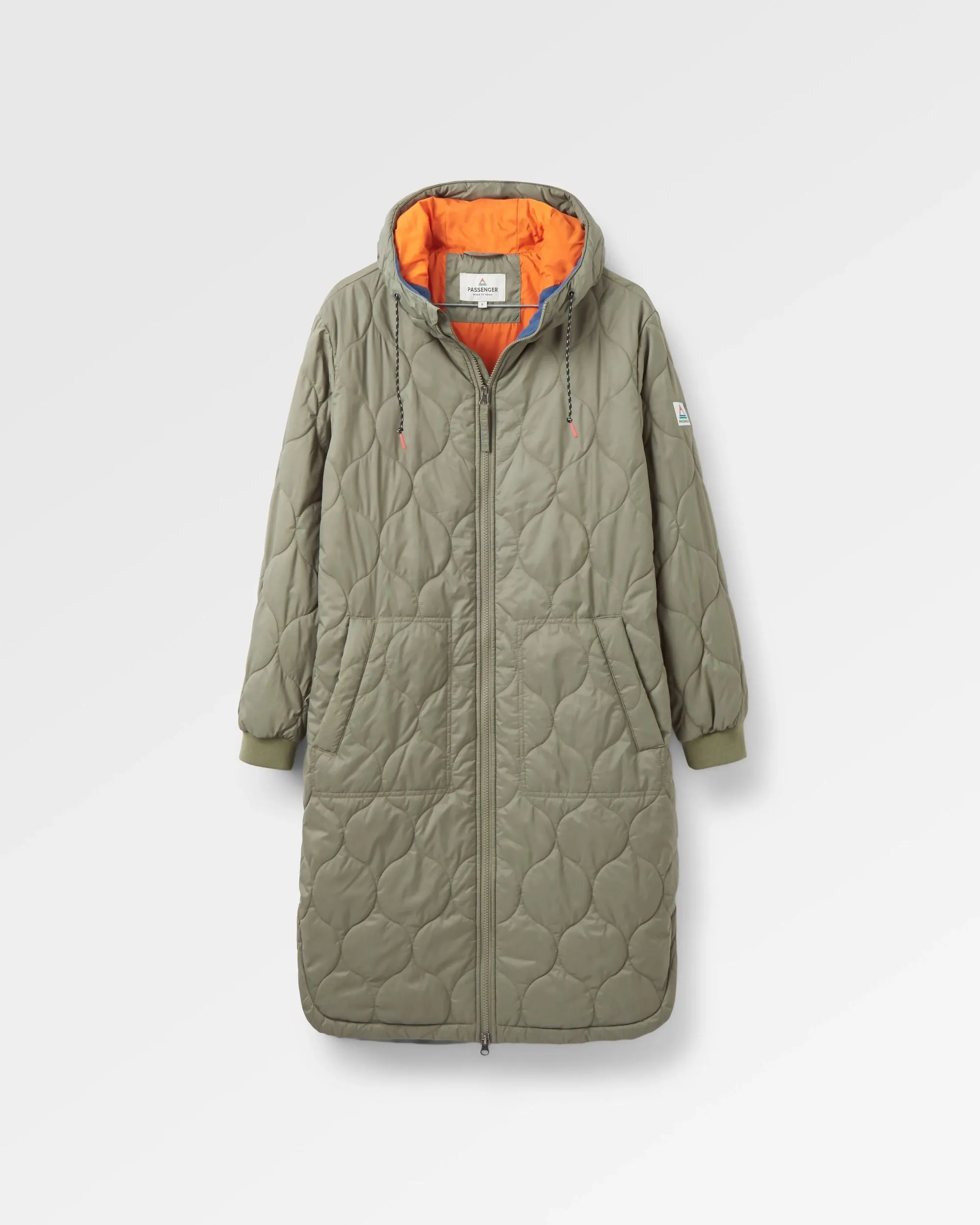 Flora 2.0 langer recycelter isolierter Parka - Staubige Olive