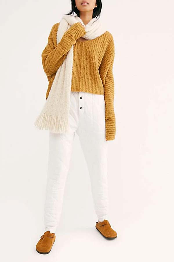 Free People Moonbeam V Neck Sweater