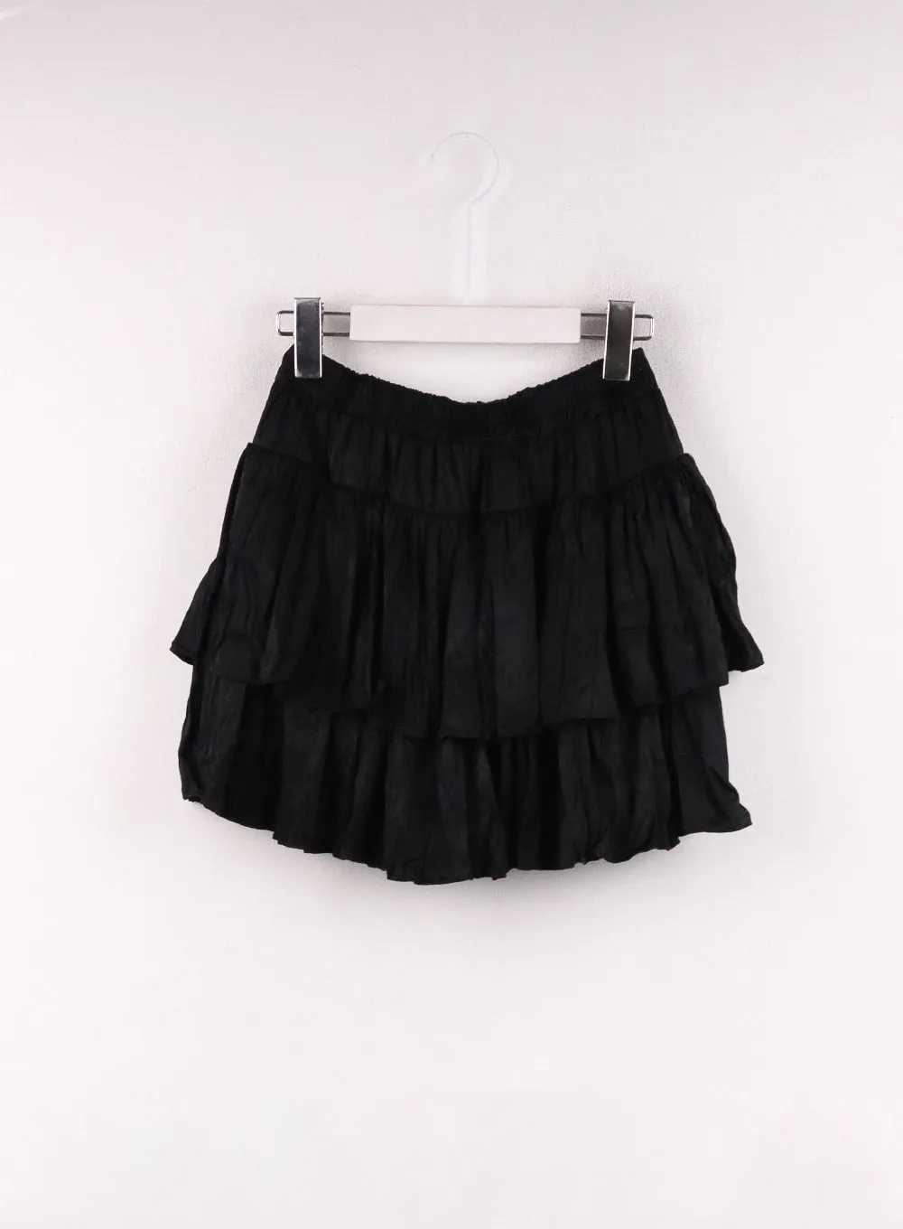 Frill Wrinkle Mini Skirt CF405