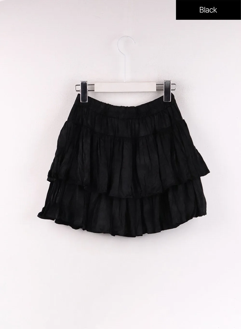 Frill Wrinkle Mini Skirt CF405