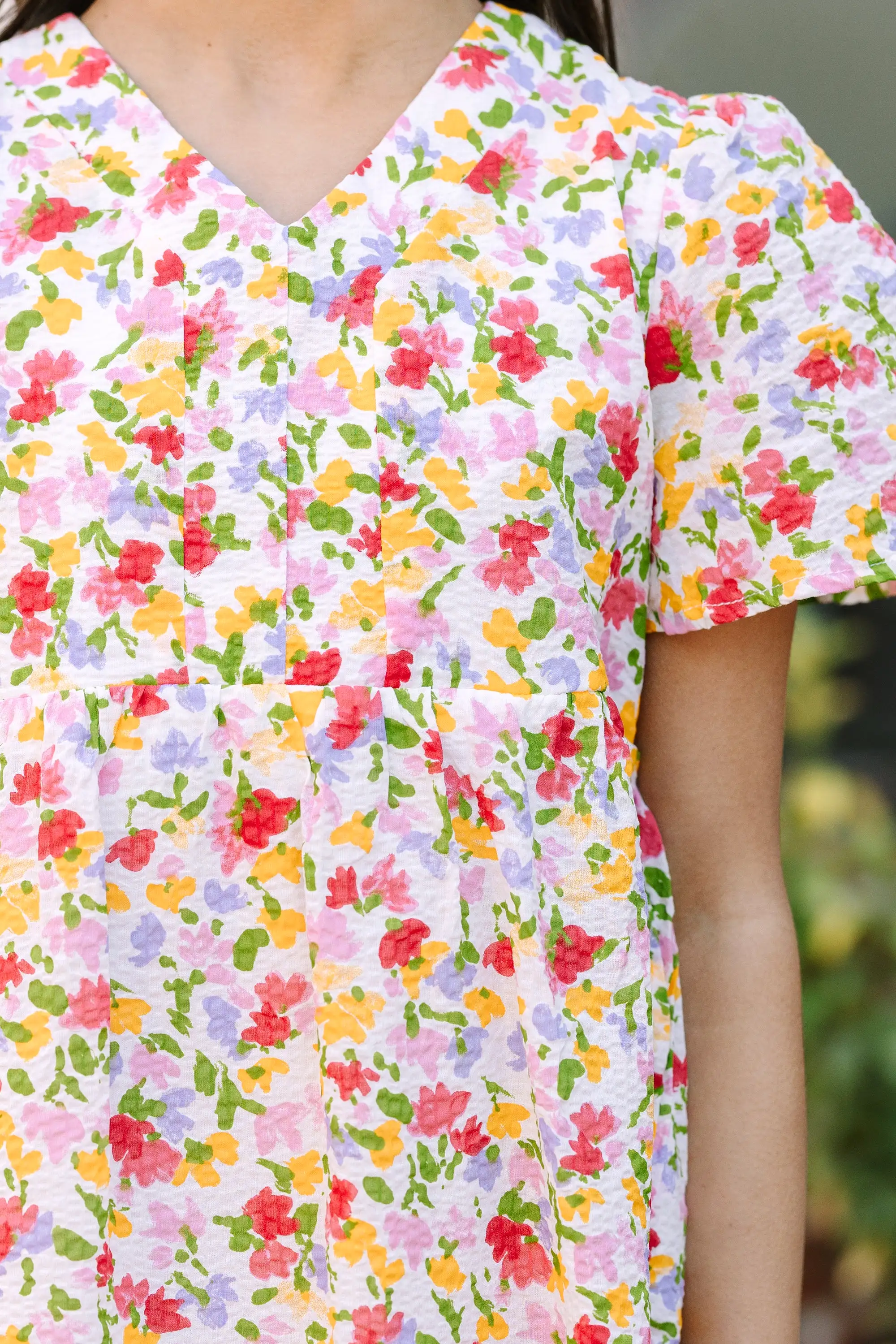 Girls: It's A Dream Yellow Ditsy Floral Dress