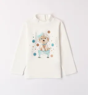 Girl's turtleneck T-shirt