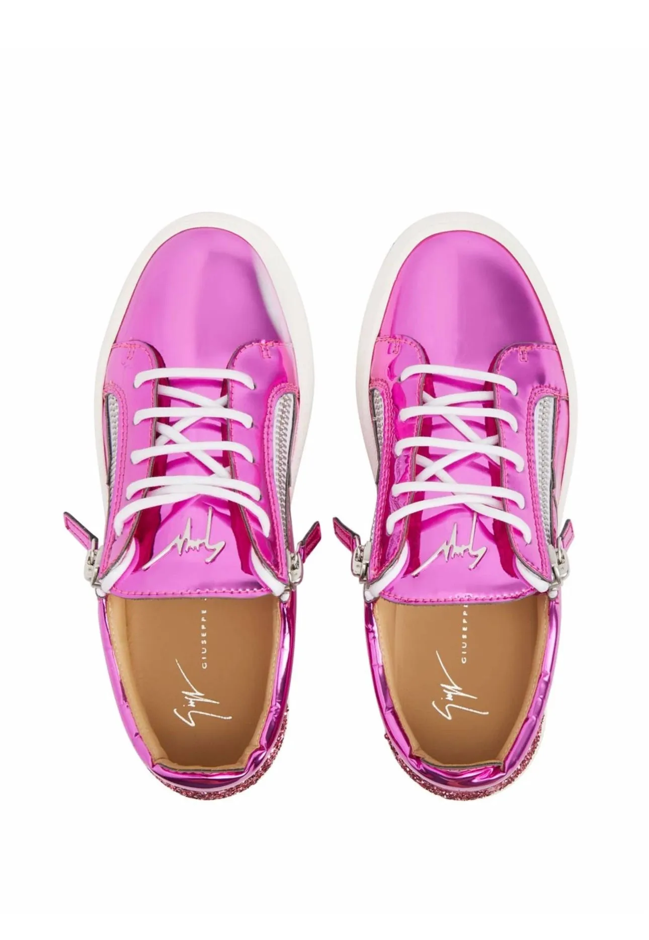 Giuseppe Zanotti Gail Metalic Pink Sneakers