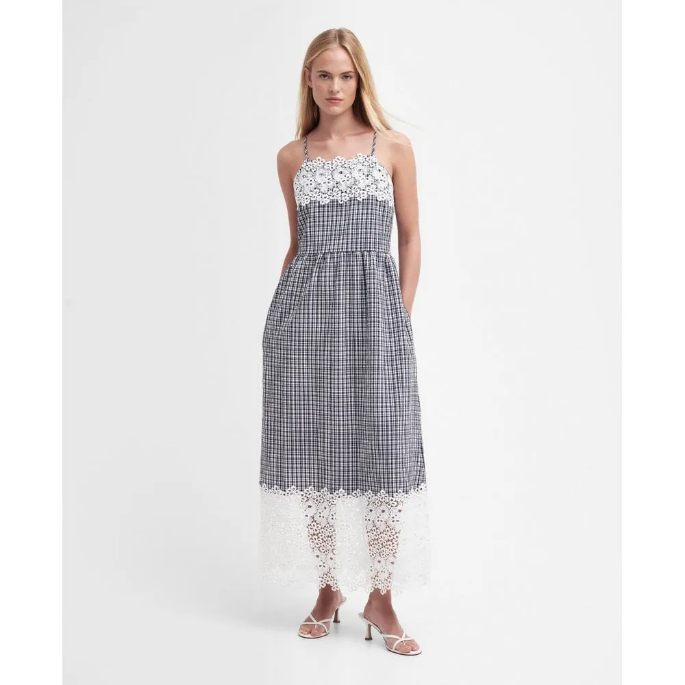 Glamis Seersucker Check Midi Dress