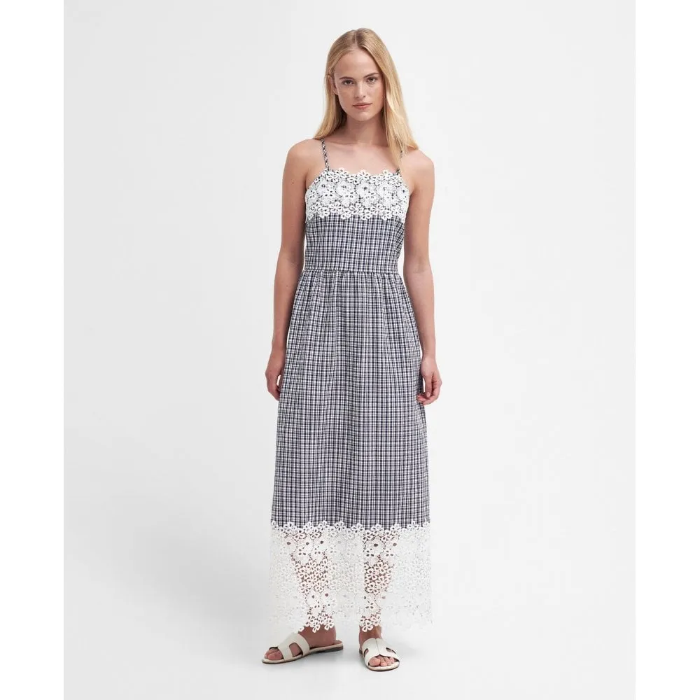 Glamis Seersucker Check Midi Dress