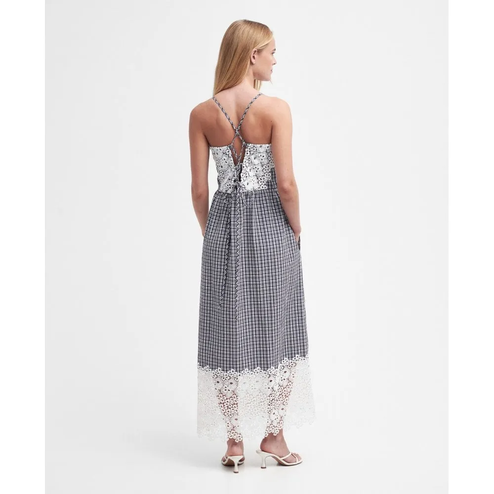 Glamis Seersucker Check Midi Dress