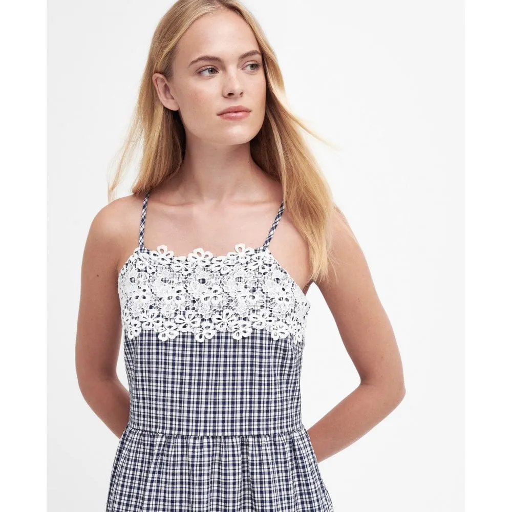 Glamis Seersucker Check Midi Dress