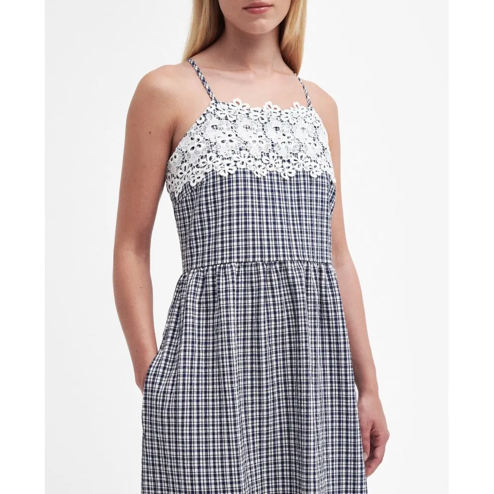 Glamis Seersucker Check Midi Dress