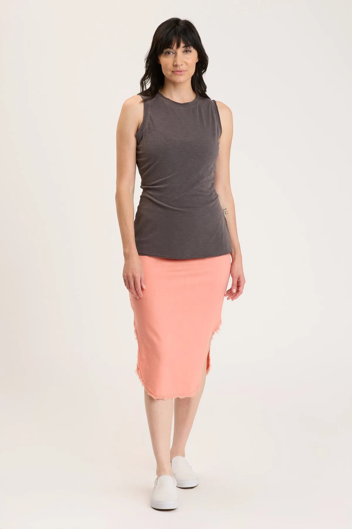 Harlowe High Side Midi Skirt