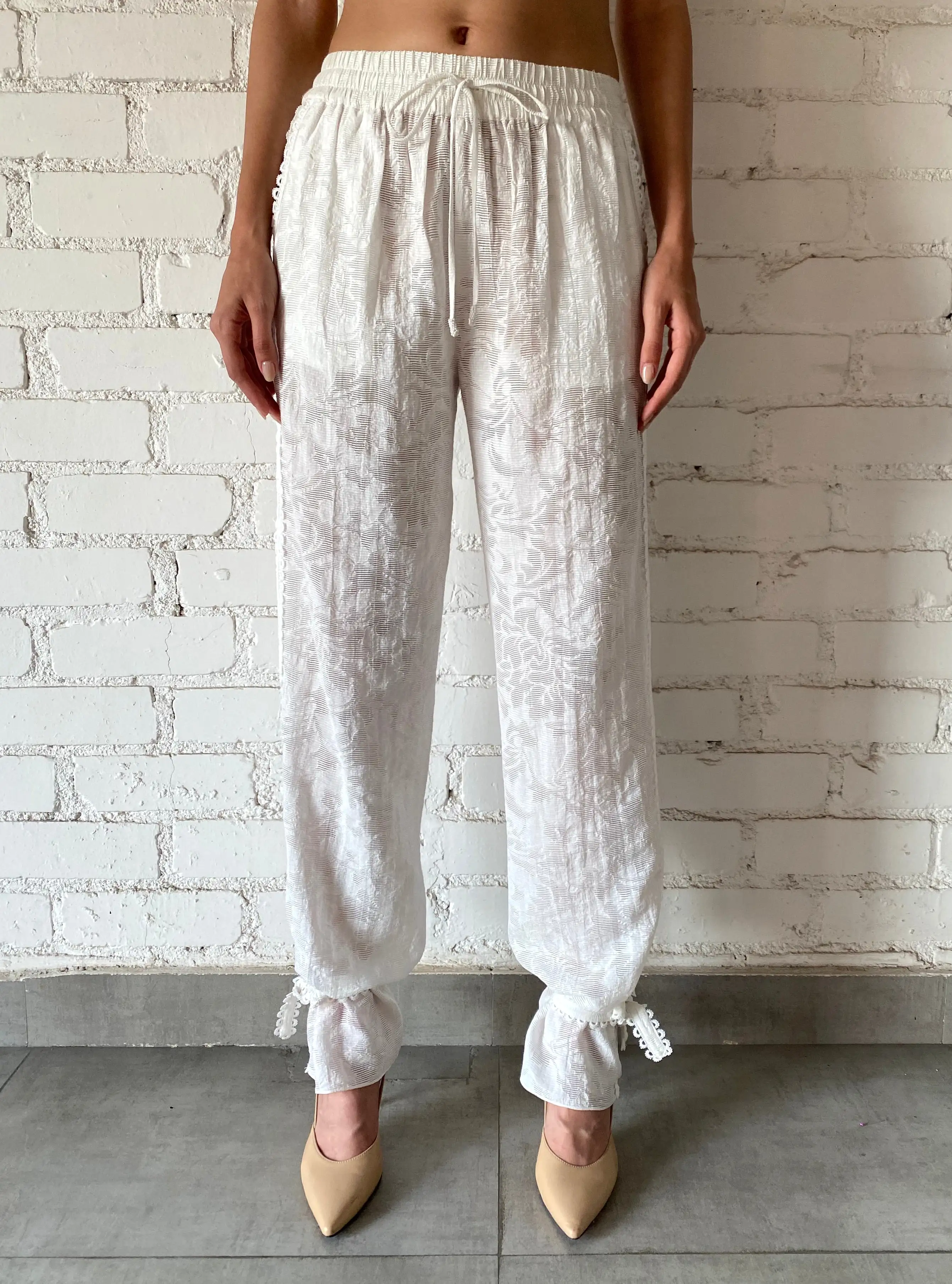 Hemant and Nandita - Ilara Flared Pant - White