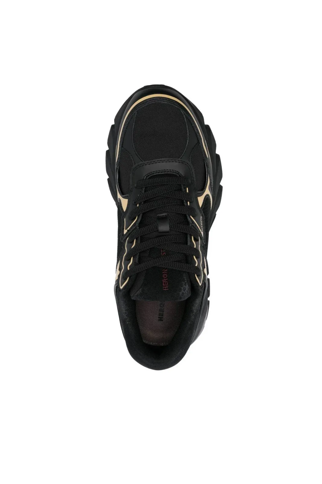 Heron Preston Boock Stepper Lace-Up Sneakers Black