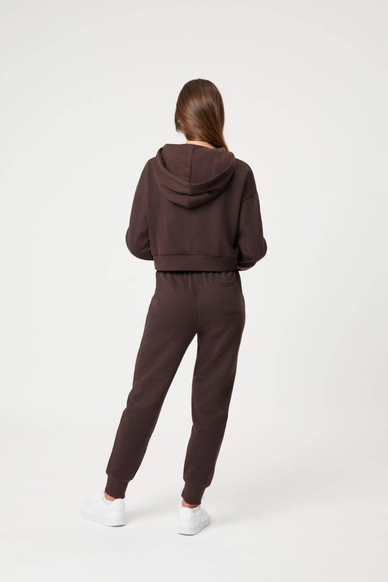 INSPORT WOMEN'S CARLA CROPPED COFFEE HOODIE