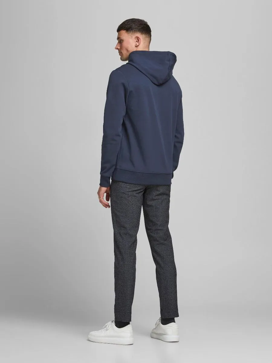 Jack & Jones Basic Plain Hooded Sweatshirts Navy Blazer