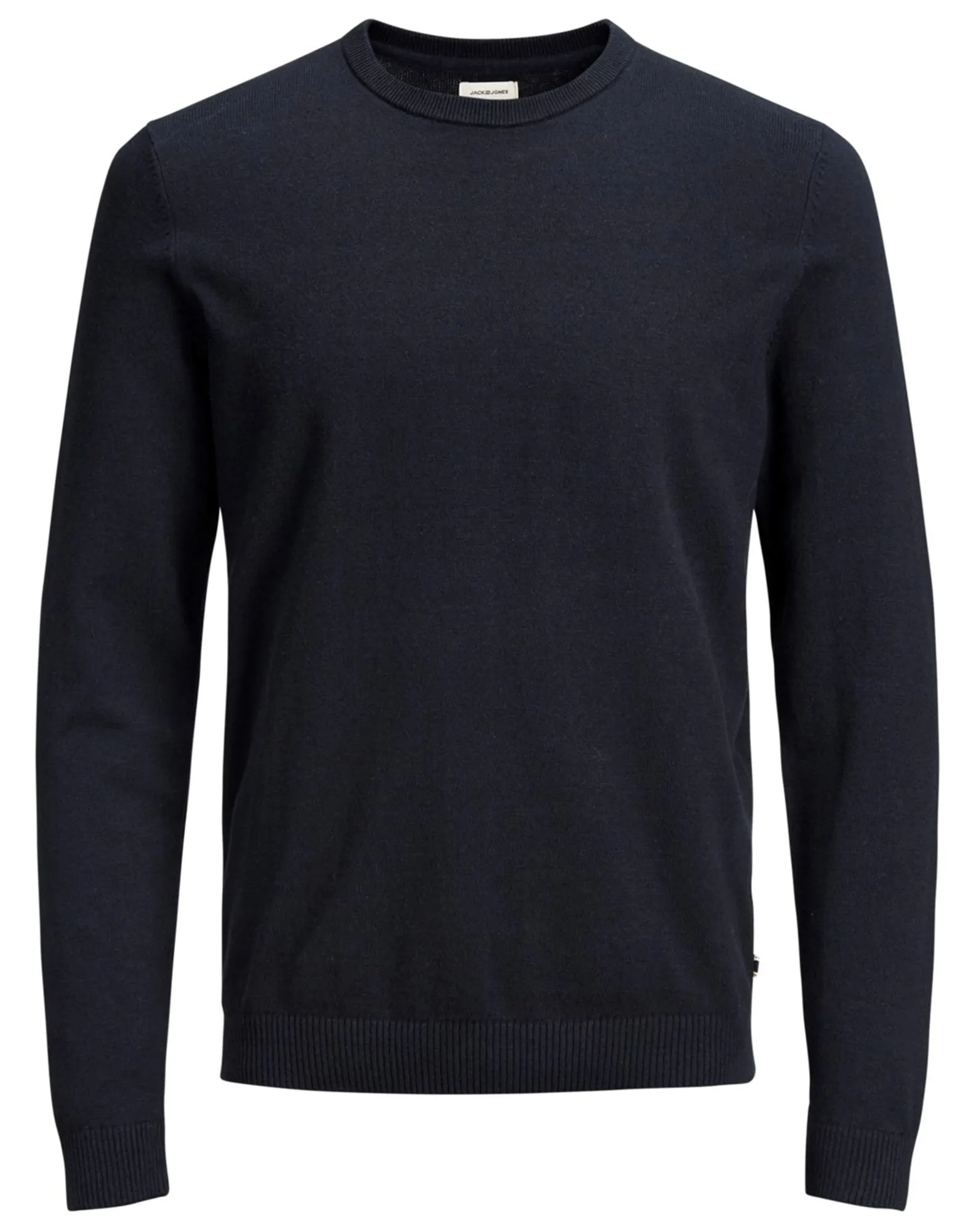 Jack & Jones Crew Neck Basic Knit Jumper Navy Blazer