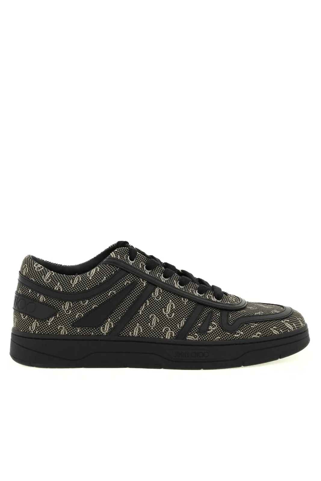 Jimmy Choo Sneakers Hawaii Men Fabric Black Gold