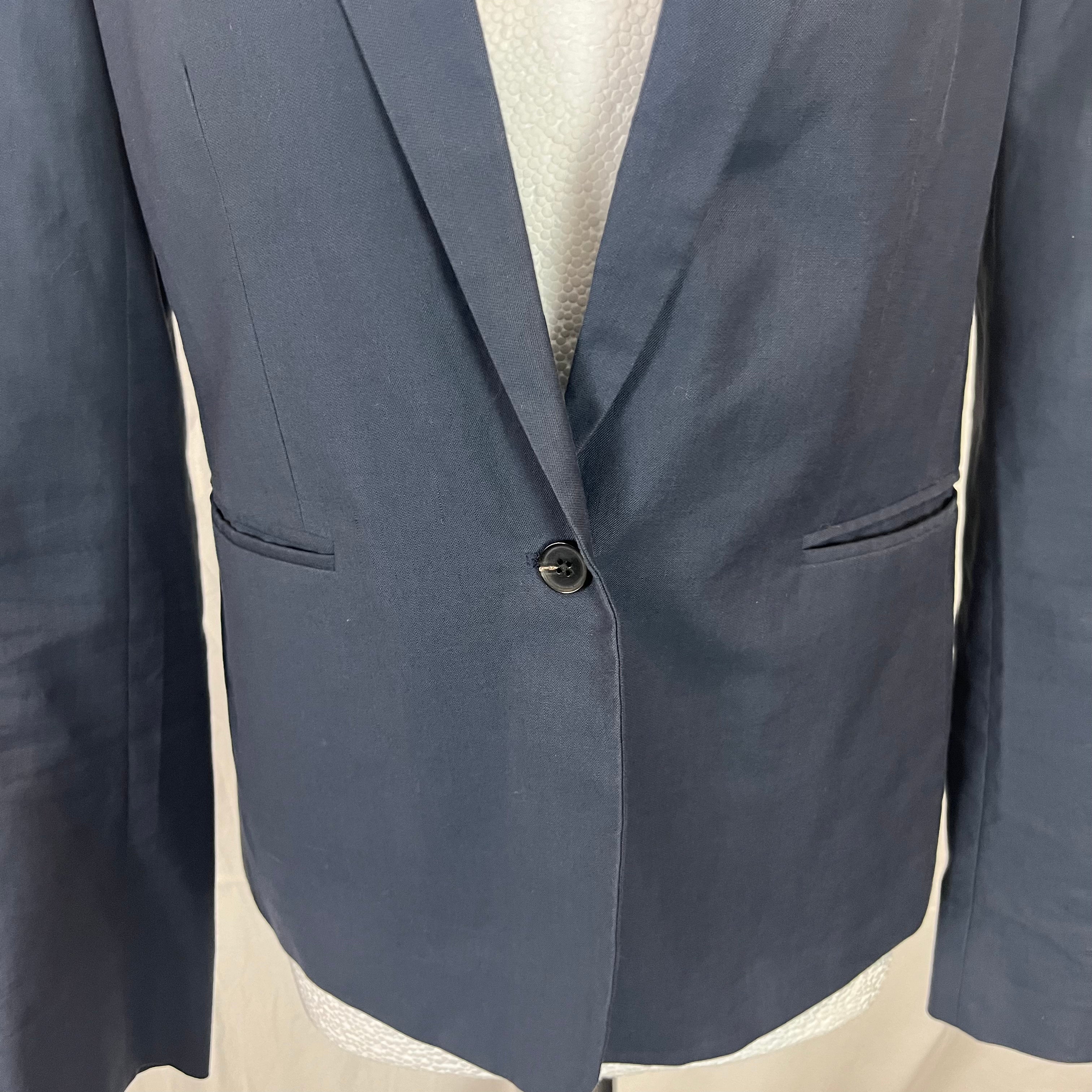 Joseph Navy Cotton & Linen Jacket S