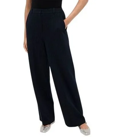 Kenneth Cole Women's Wide Leg Pinstripe Pants