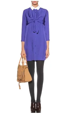 Knotted Shirt Dress