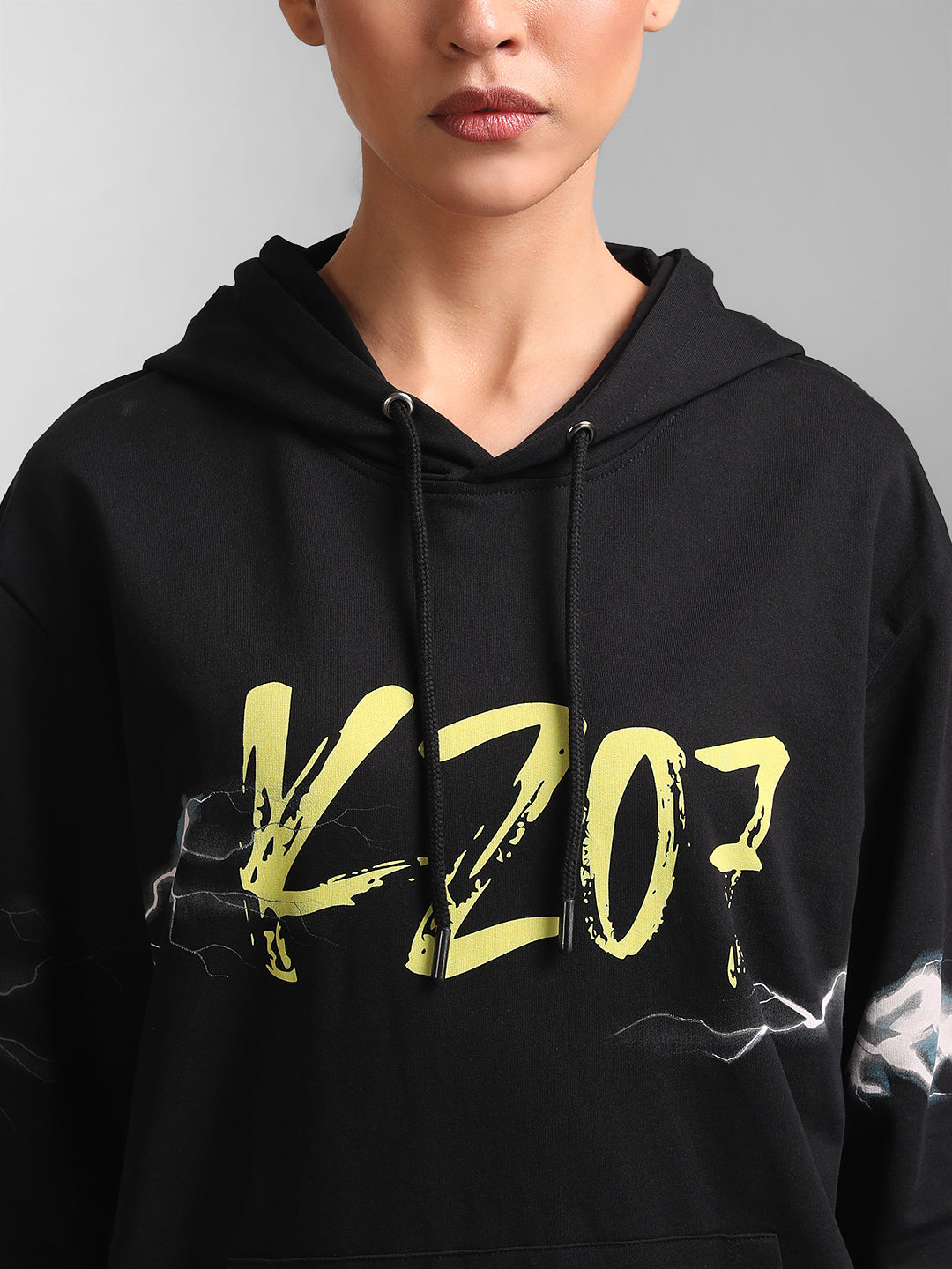 Kz07 Lightning Printed Hoodie