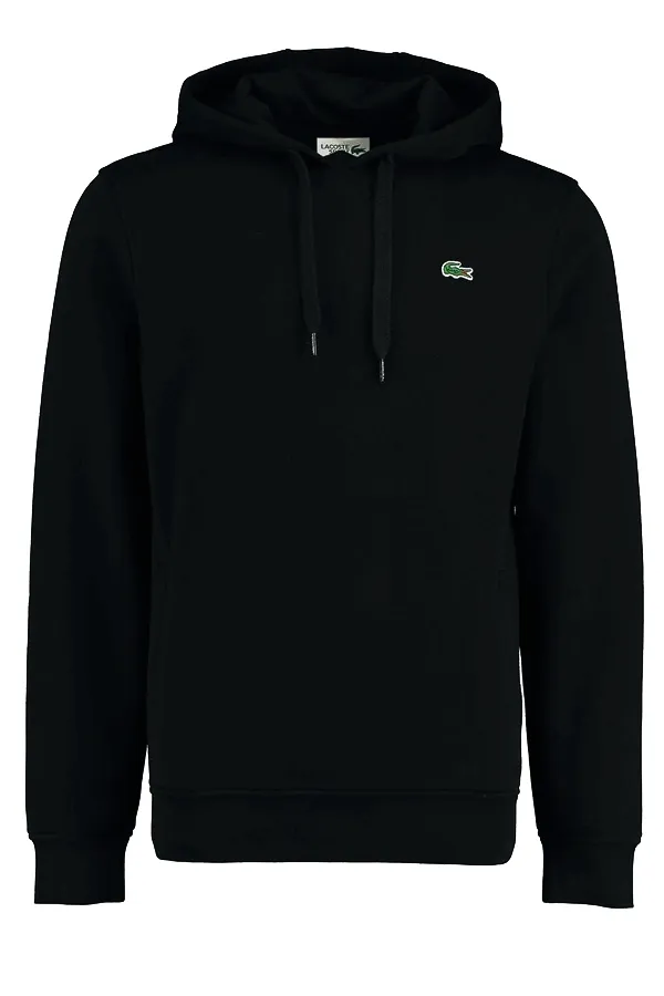 Lacoste Logo Hoodie Black