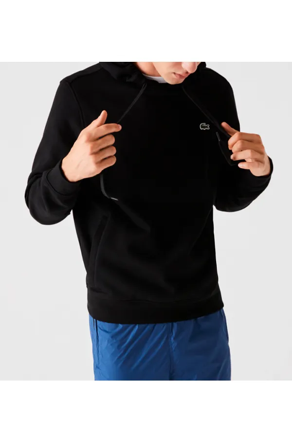 Lacoste Logo Hoodie Black