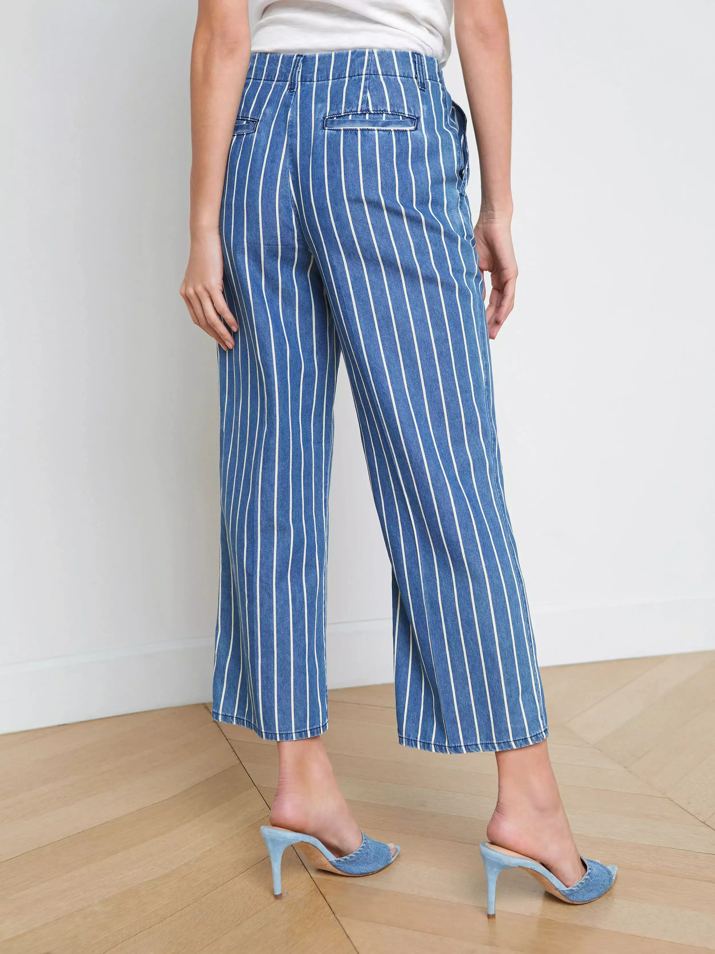 L’agence - Zayne Trouser - Denim Stripe