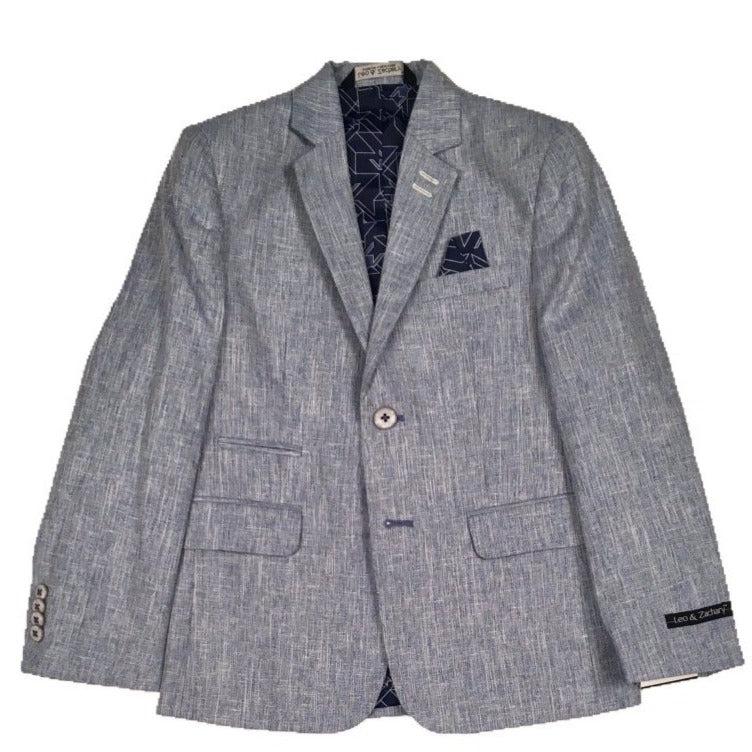 Leo & Zachary Chambray Blue Blazer 876