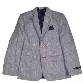 Leo & Zachary Chambray Blue Blazer 876