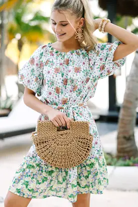 Let It Be White Floral Dress