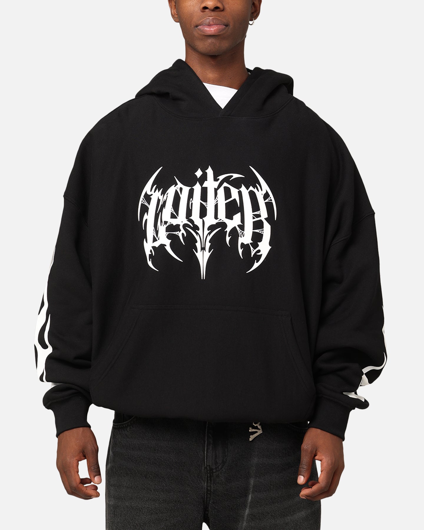 Loiter Metal Hoodie Black