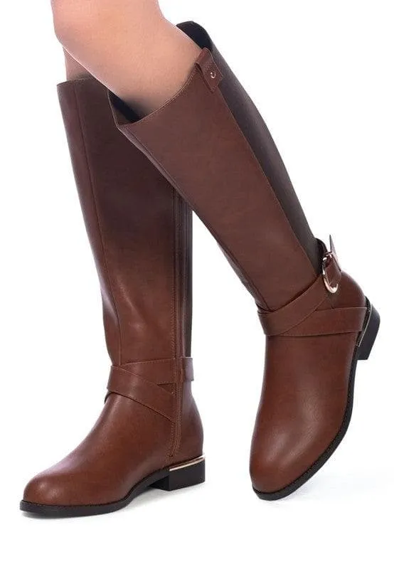 London Rag Snowd Beat Chill Knee High Boots