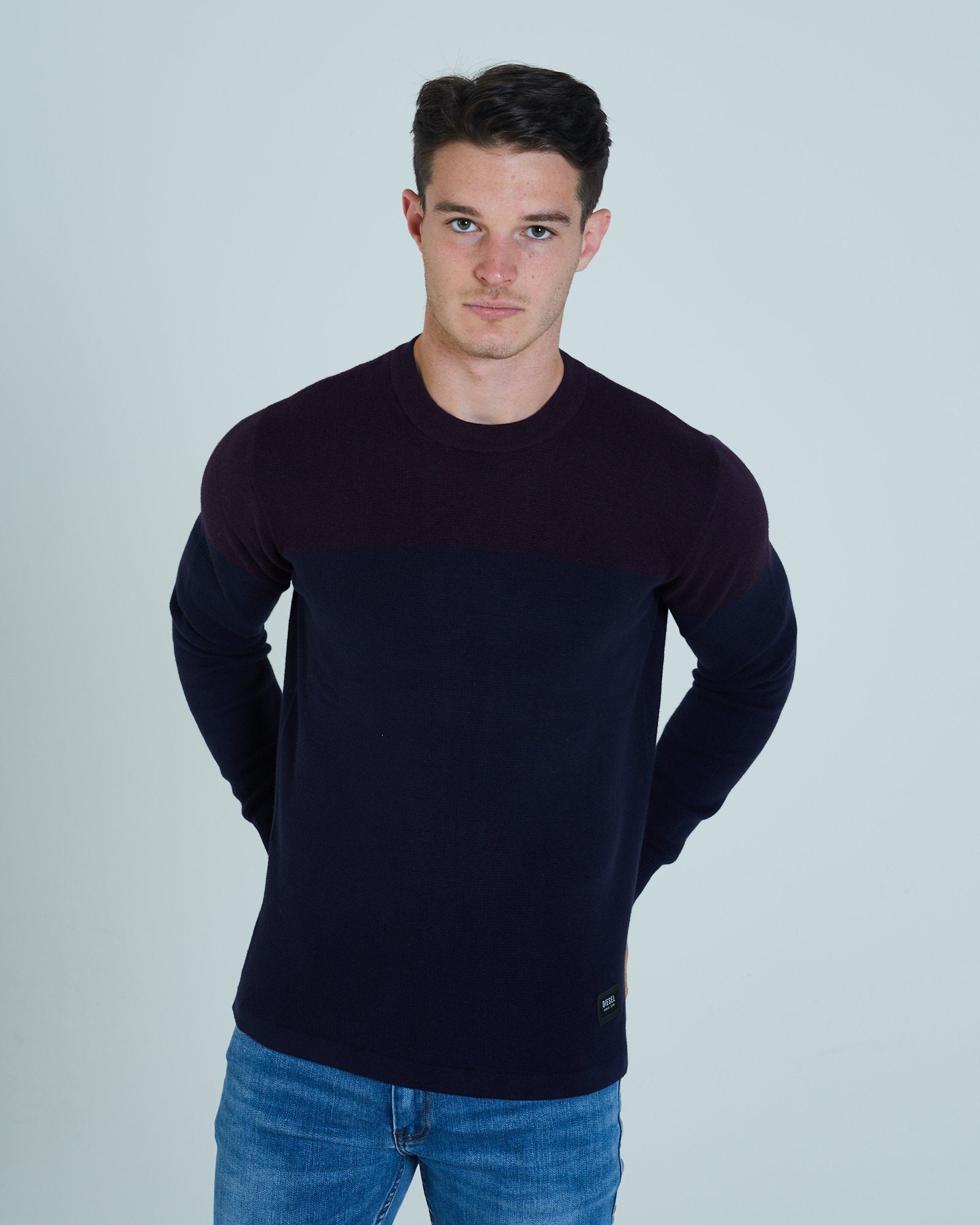 Lugh Crew Neck Plum Perfect/Navy