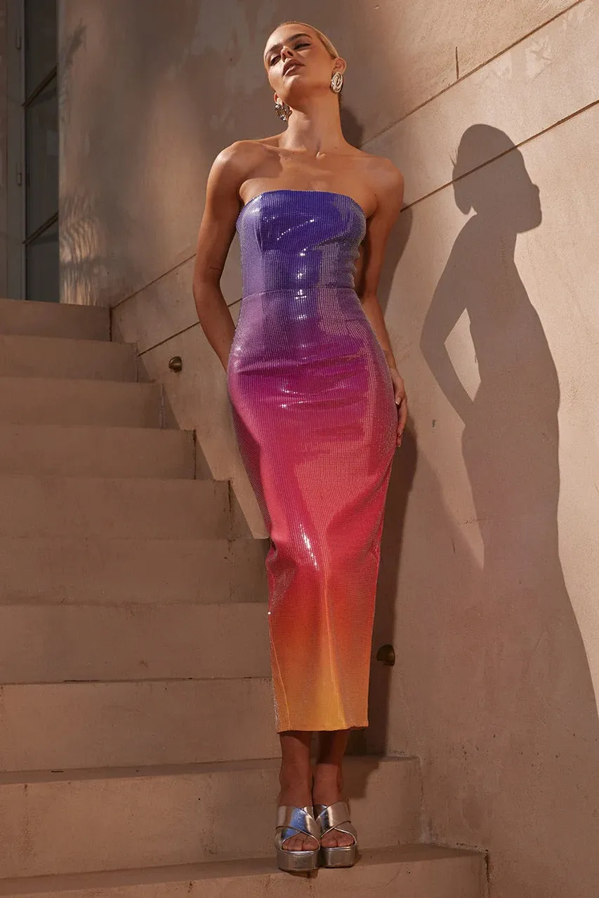 Malibu Midi Dress - Sunset