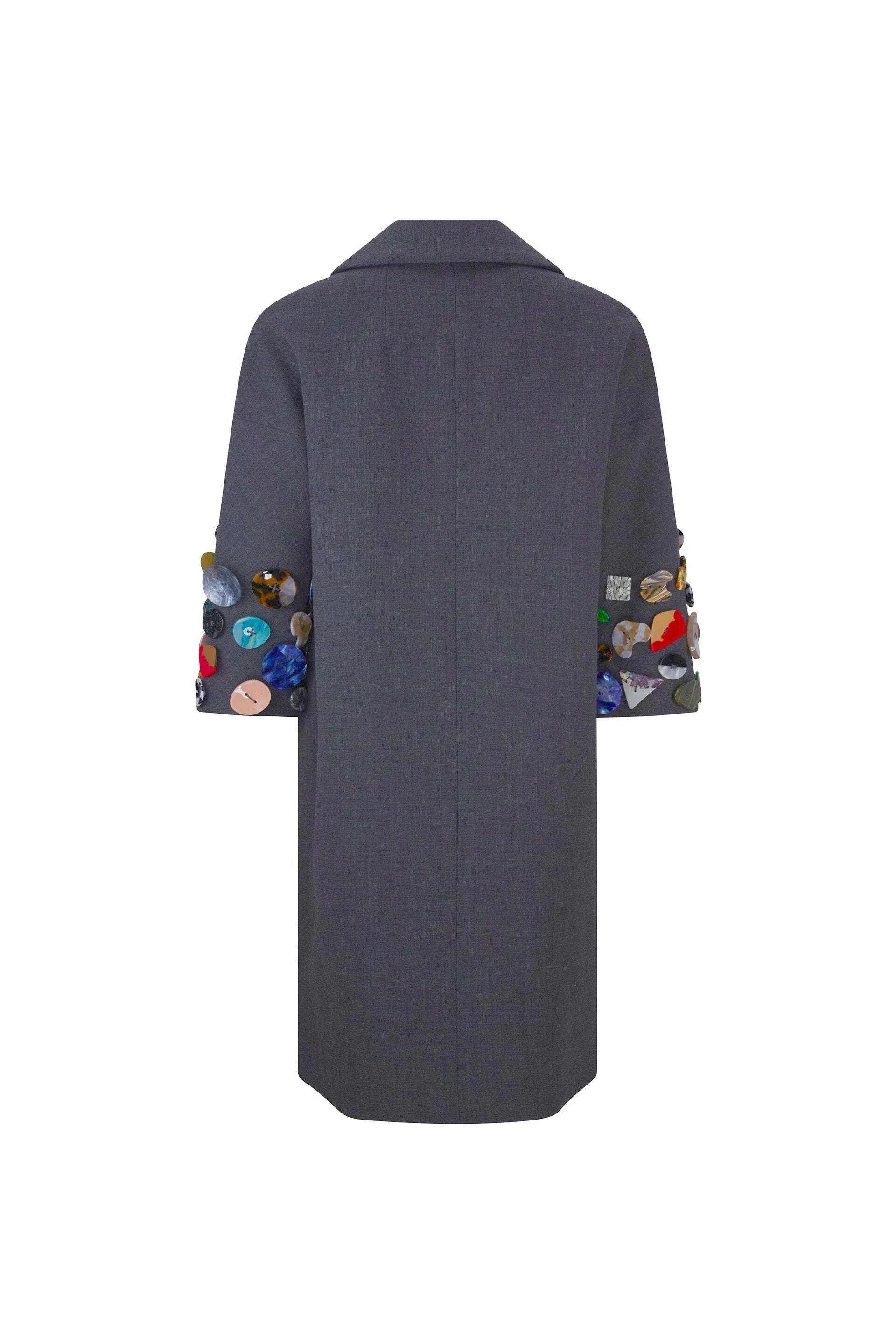 'MEMORY VASE' PATCH POCKET COAT