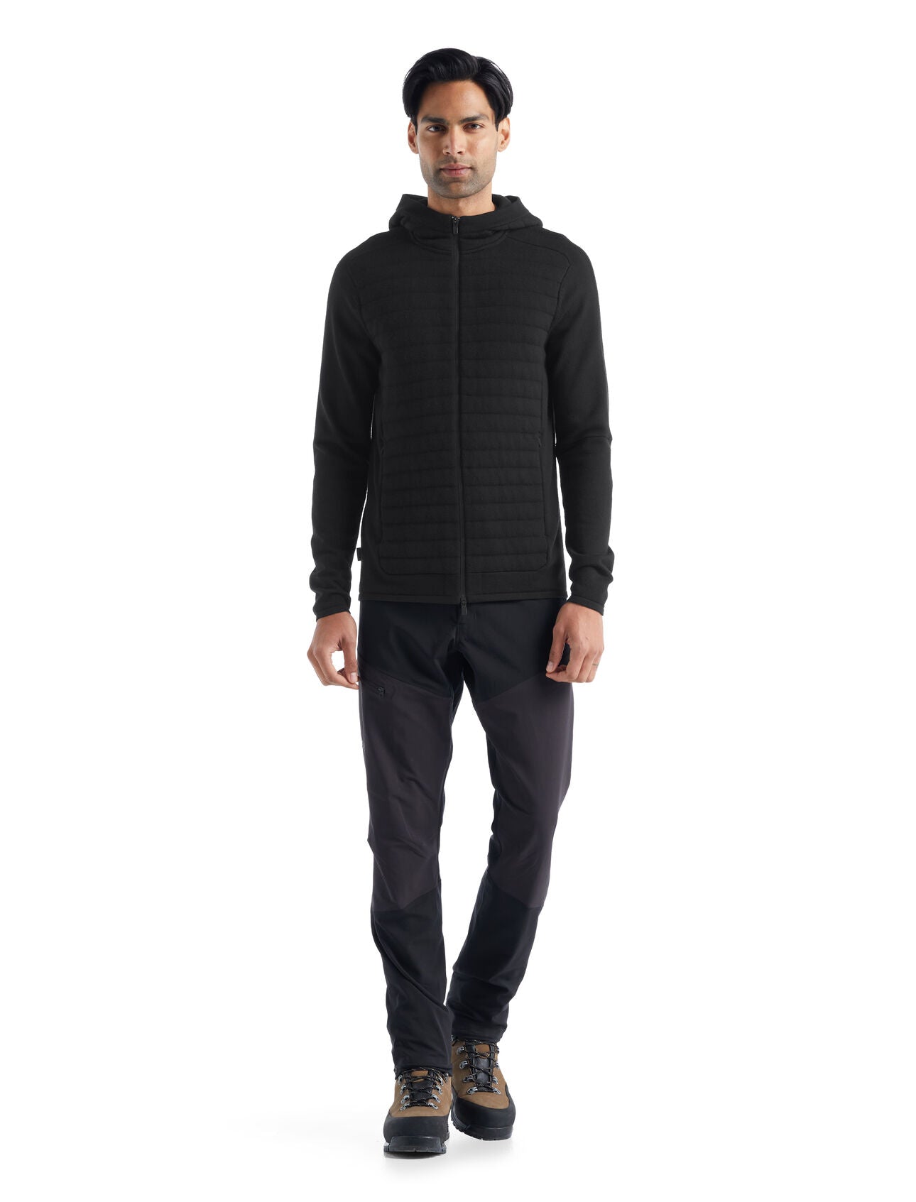 Men's ZoneKnit Merino Insulated LS Zip Hoodie - Black